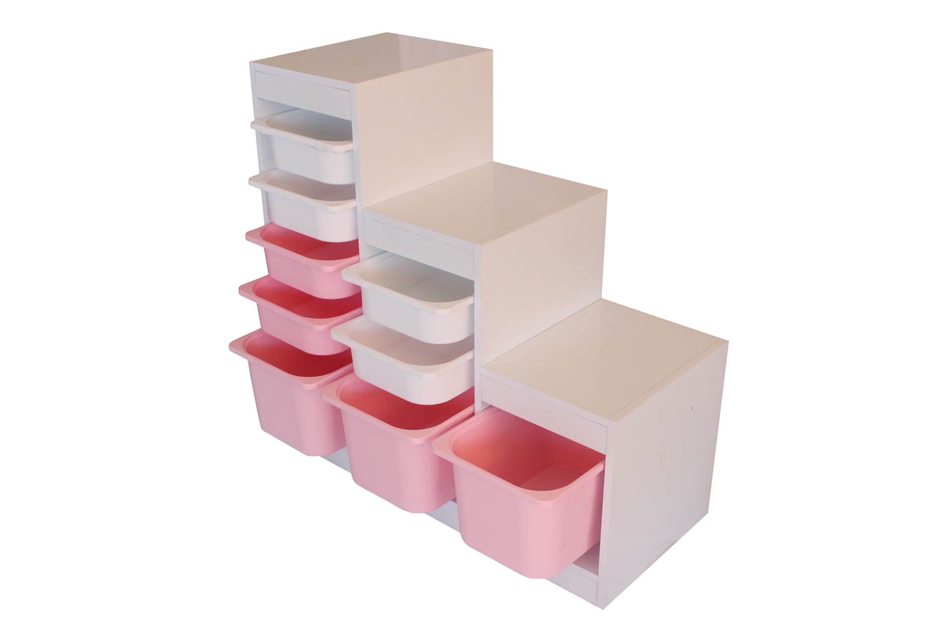 Dulap multifuncțional Hanah Home, PAL melaminat, 42.5 x 45 cm, alb, 109TRS1204 — imaginea 3