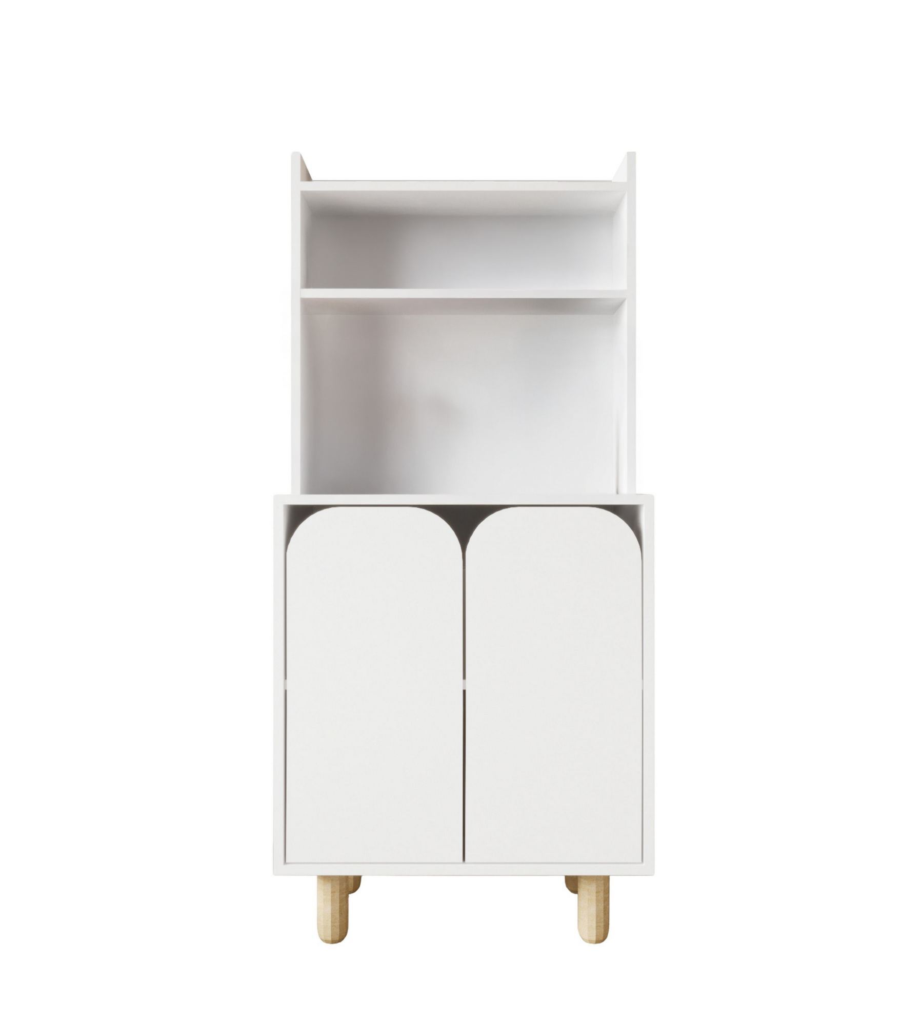 Dulap multifuncțional Hanah Home, PAL melaminat, 70 x 40 x 155 cm, alb, 469ORN1311 — imaginea 3