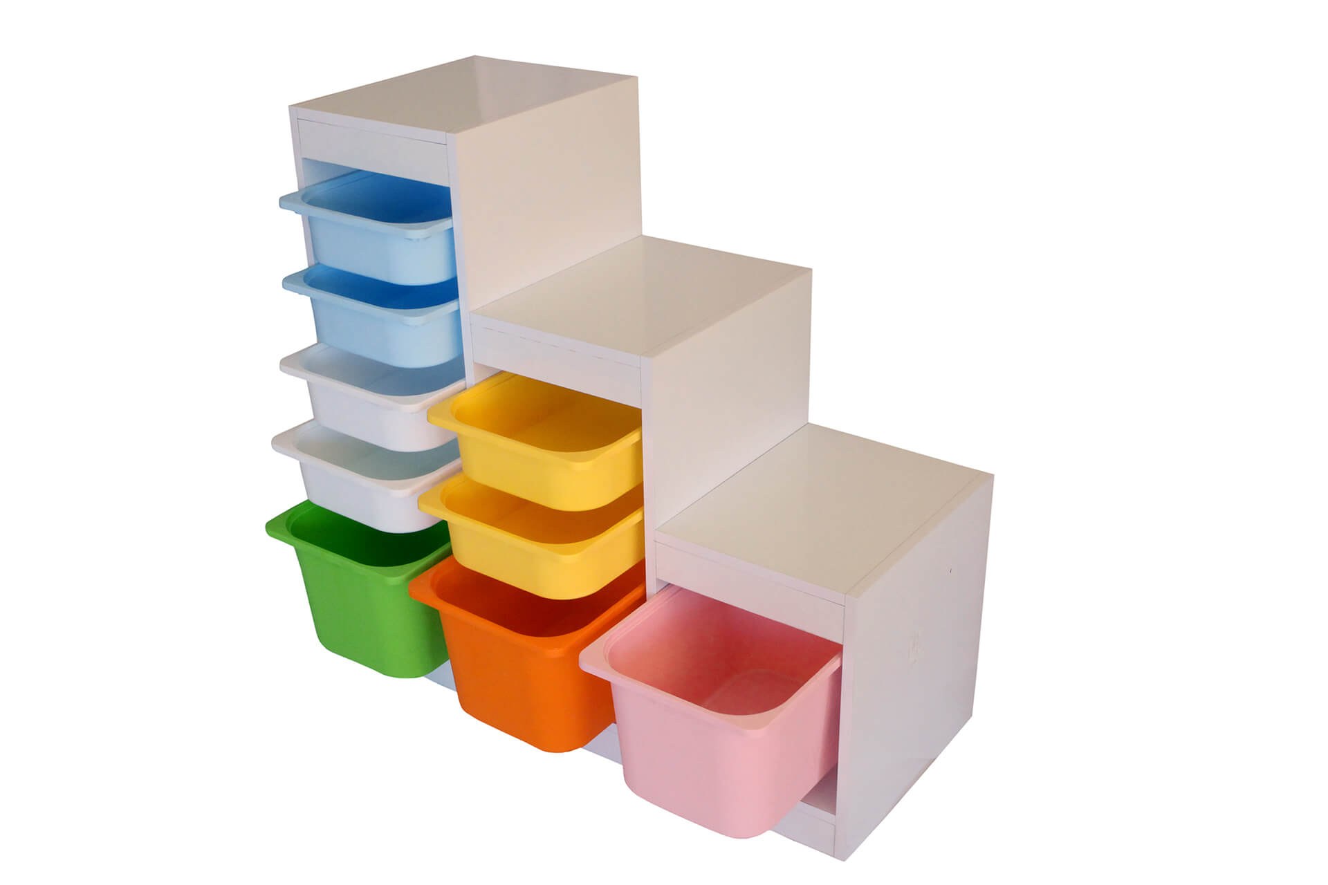 Dulap multifuncțional Hanah Home, PAL melaminat, 42.5 x 45 cm, alb, 109TRS1204 — imaginea 4