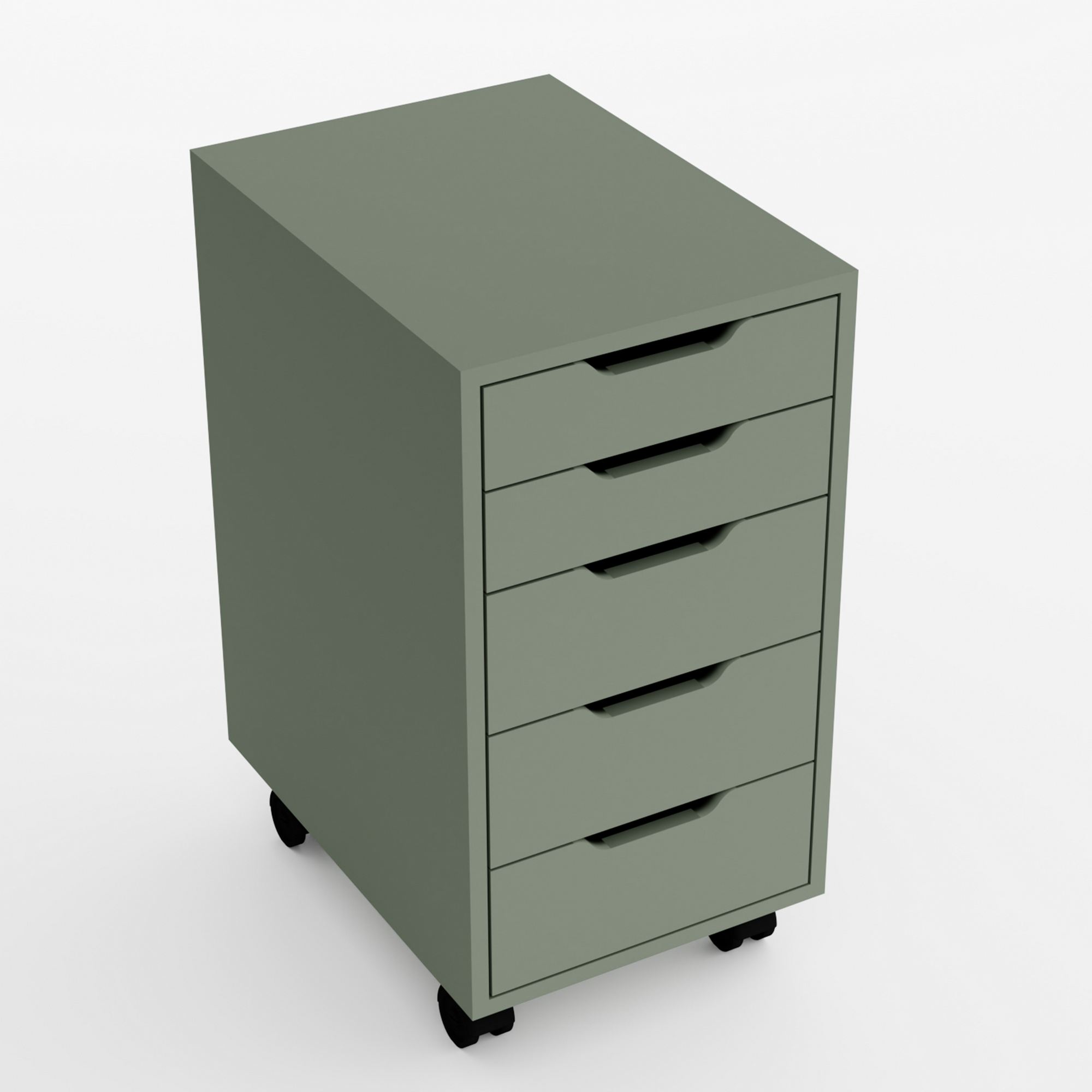 Dulap multifuncțional Hanah Home, PAL melaminat, 40 x 55 x 77.4 cm, verde, 350MWD1217 — imaginea 6