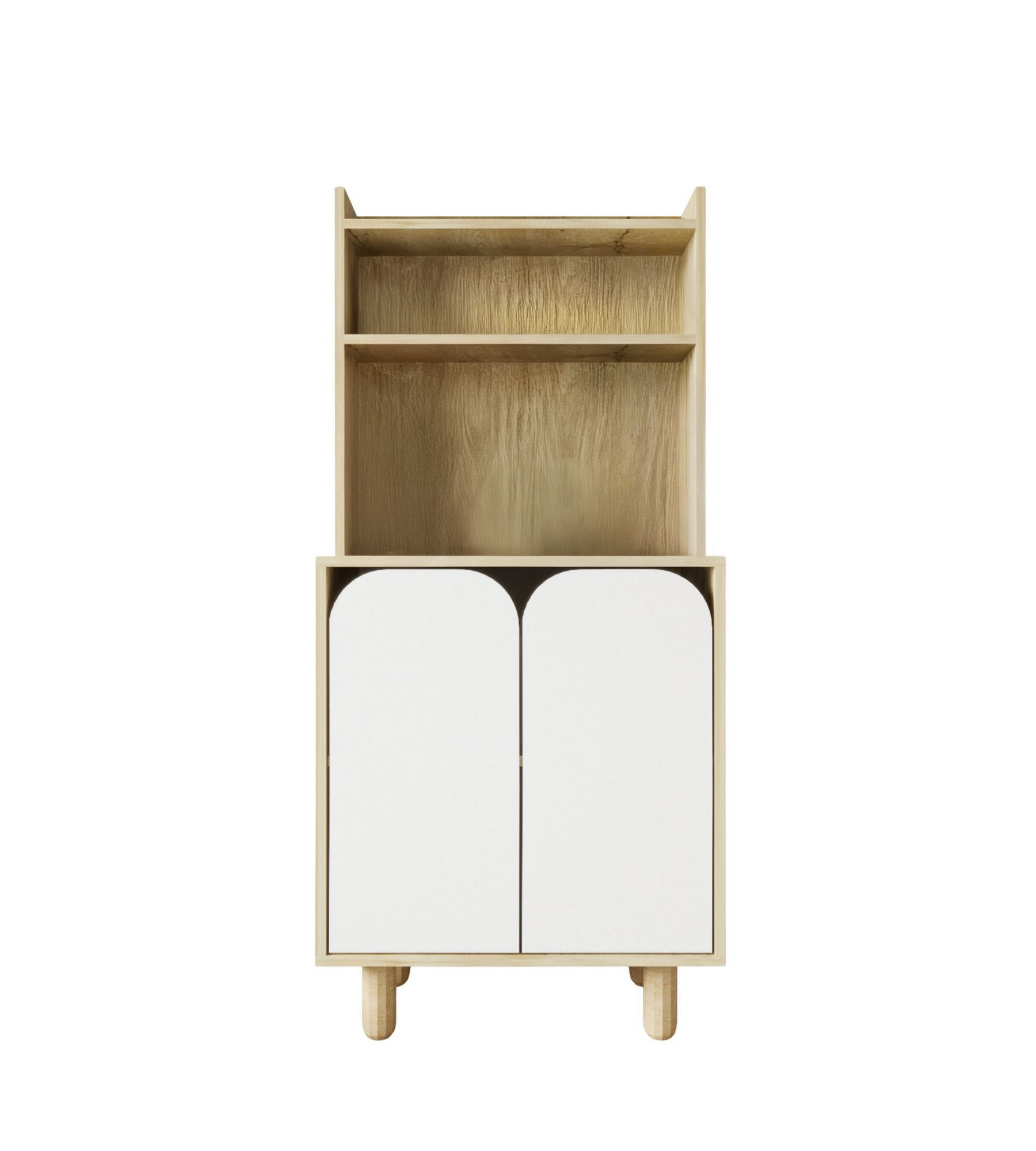 Dulap multifuncțional Hanah Home, PAL melaminat, 70 x 40 x 155 cm, sapphire stejar/alb, 469ORN1312 — imaginea 5