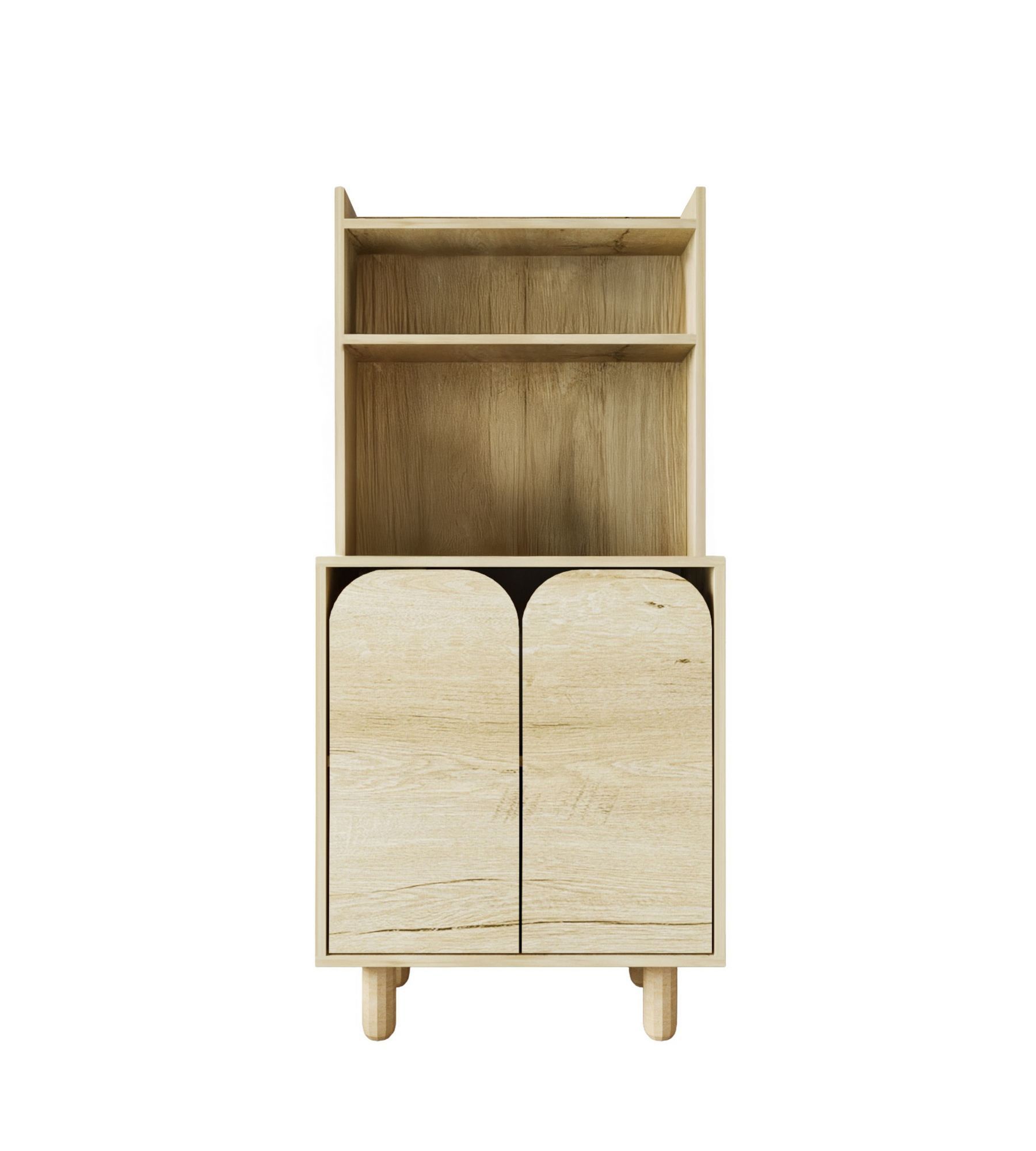 Dulap multifuncțional Hanah Home, PAL melaminat, 70 x 40 x 155 cm, sapphire stejar, 469ORN1310 — imaginea 3