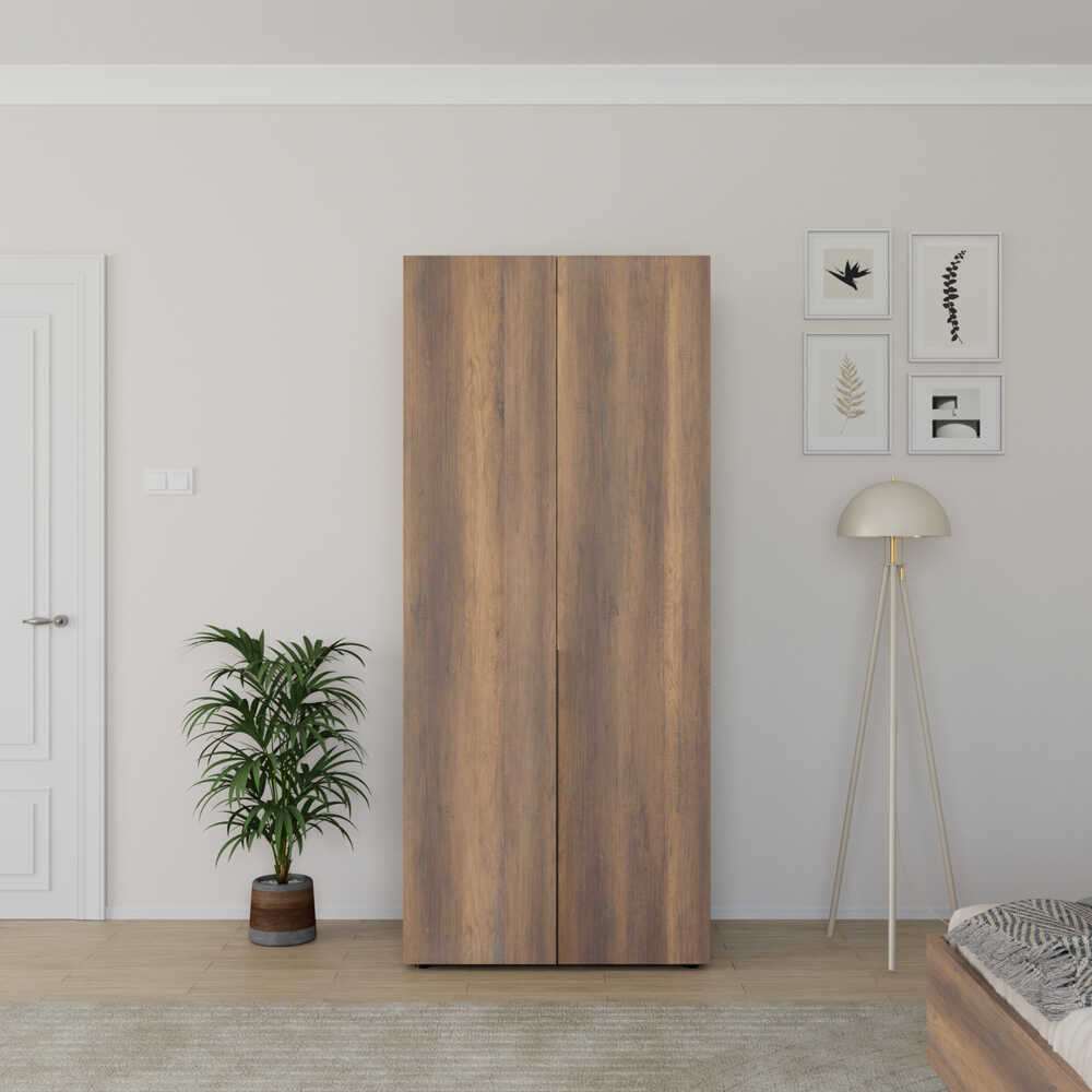 Dulap Hanah Home, PAL melaminat, 90 x 62 x 210 cm, nuc, 479ADR1912 — imaginea 3