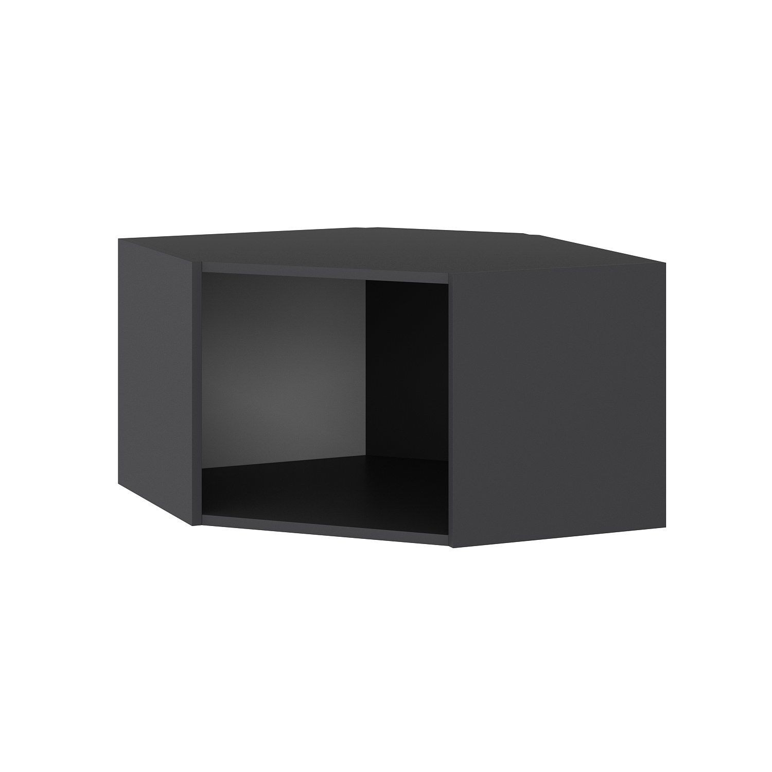Dulap perete Hanah Home, PAL melaminat, 74 x 74 x 45 cm, antracit, 506MNR3859 — imaginea 5