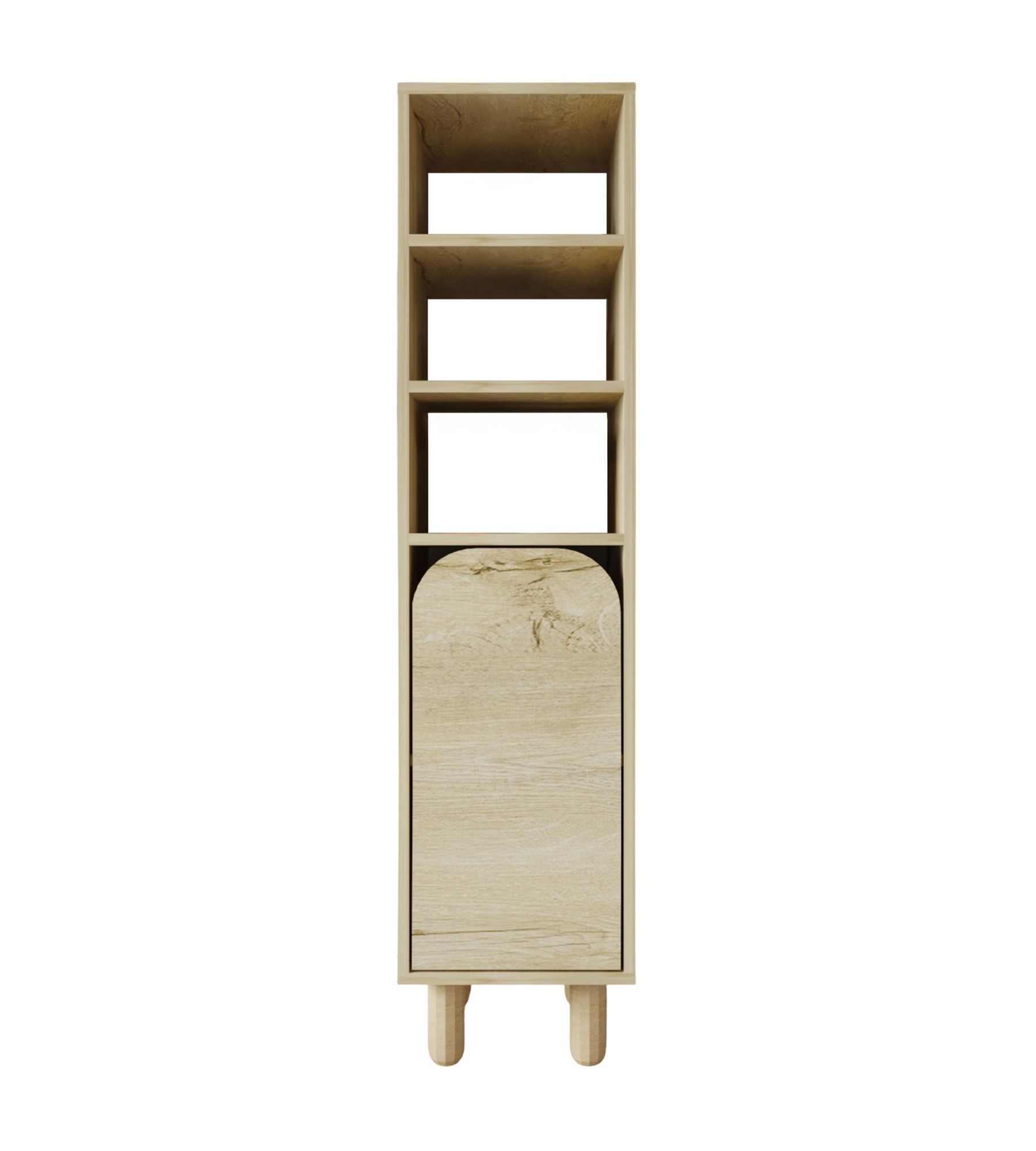 Dulap multifuncțional Hanah Home, PAL melaminat, 37 x 40 x 155 cm, sapphire stejar, 469ORN1308 — imaginea 4