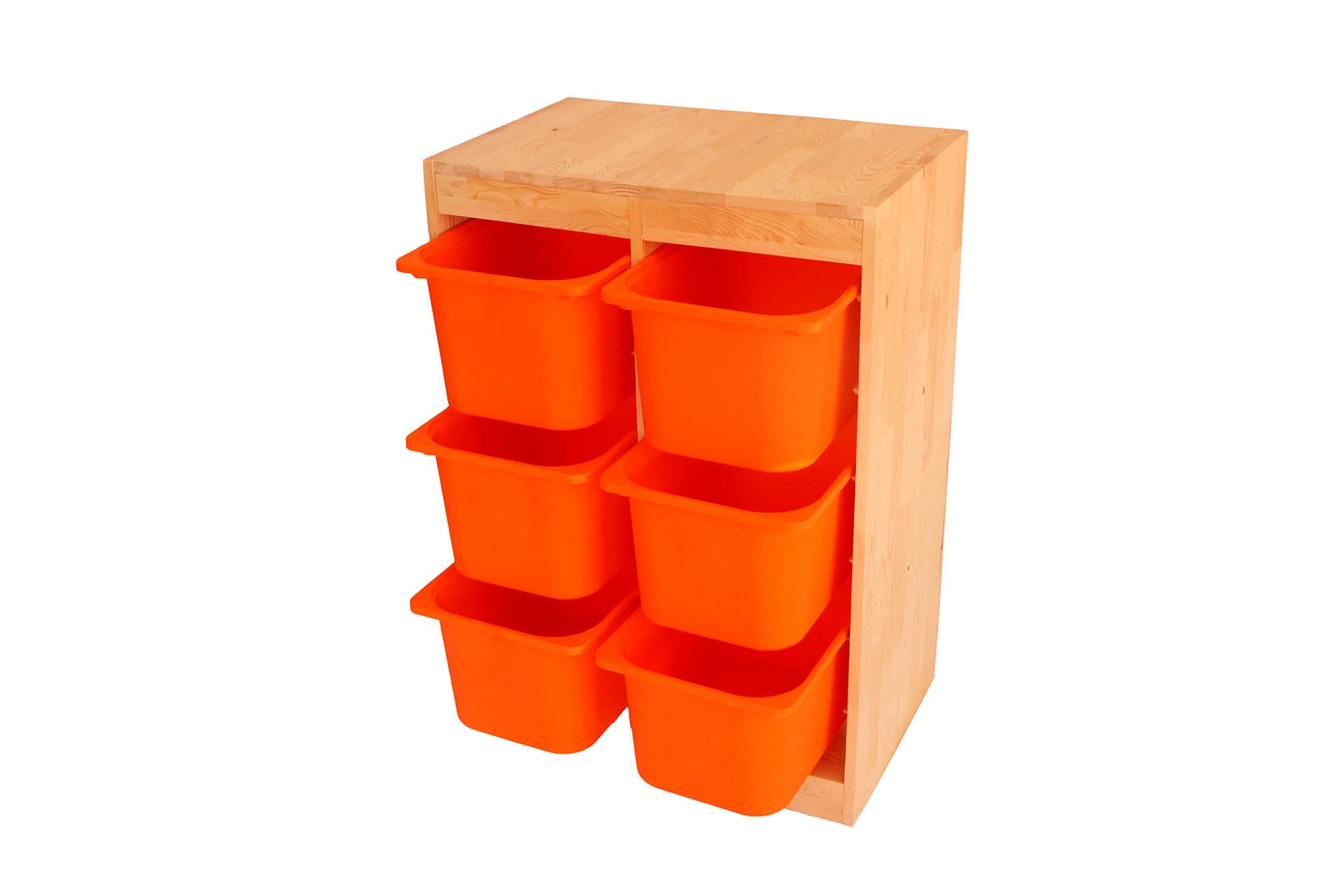 Dulap multifuncțional Hanah Home, pin, 66 x 42.5 x 93 cm, stejar, 109TRS1207 — imaginea 3