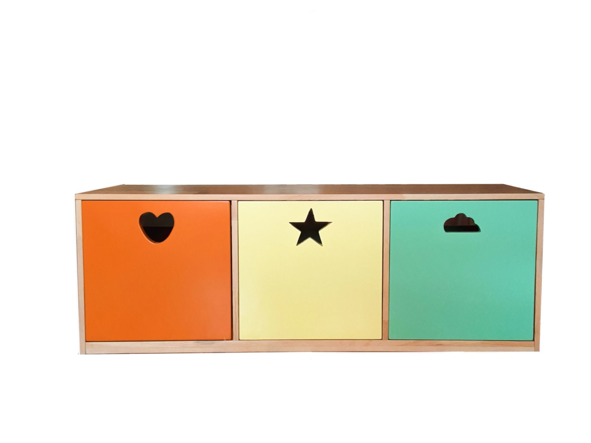 Dulap multifuncțional Hanah Home, pin, 130 x 39 x 46 cm, multicolor, 109TRS1202 — imaginea 2