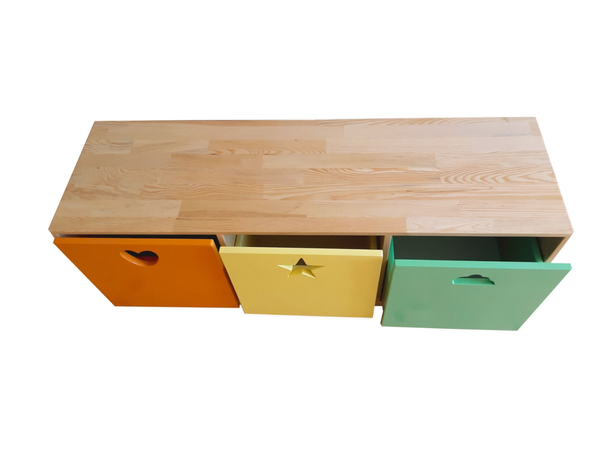 Dulap multifuncțional Hanah Home, pin, 130 x 39 x 46 cm, multicolor, 109TRS1202 — imaginea 3