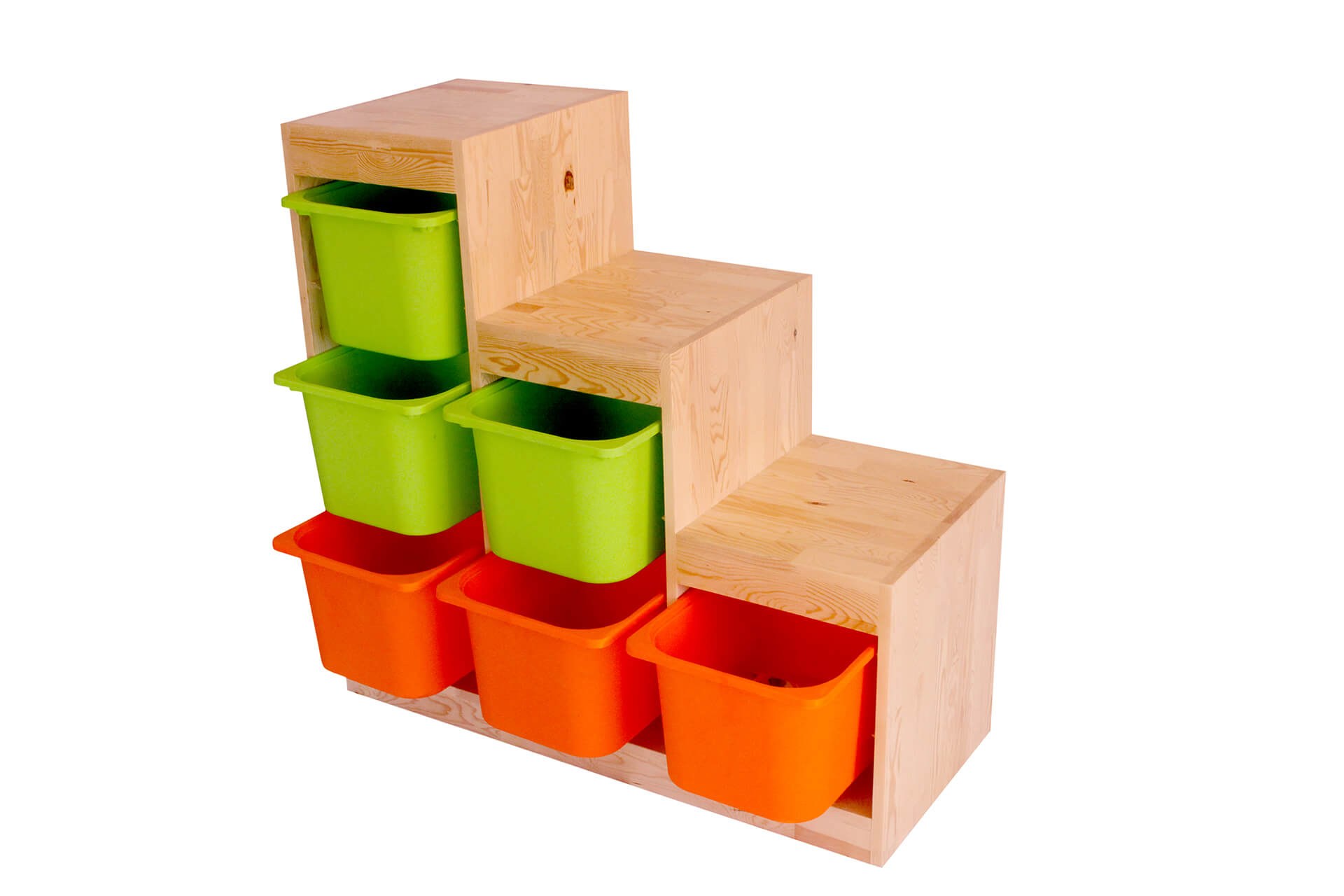 Dulap multifuncțional Hanah Home, pin, 42.5 x 45 cm, stejar, 109TRS1205 — imaginea 2