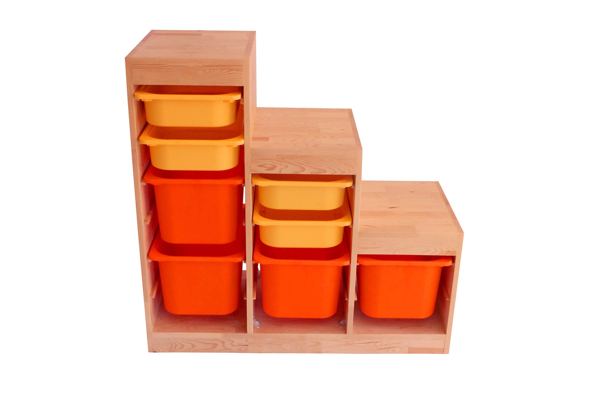 Dulap multifuncțional Hanah Home, pin, 42.5 x 45 cm, stejar, 109TRS1205 — imaginea 3
