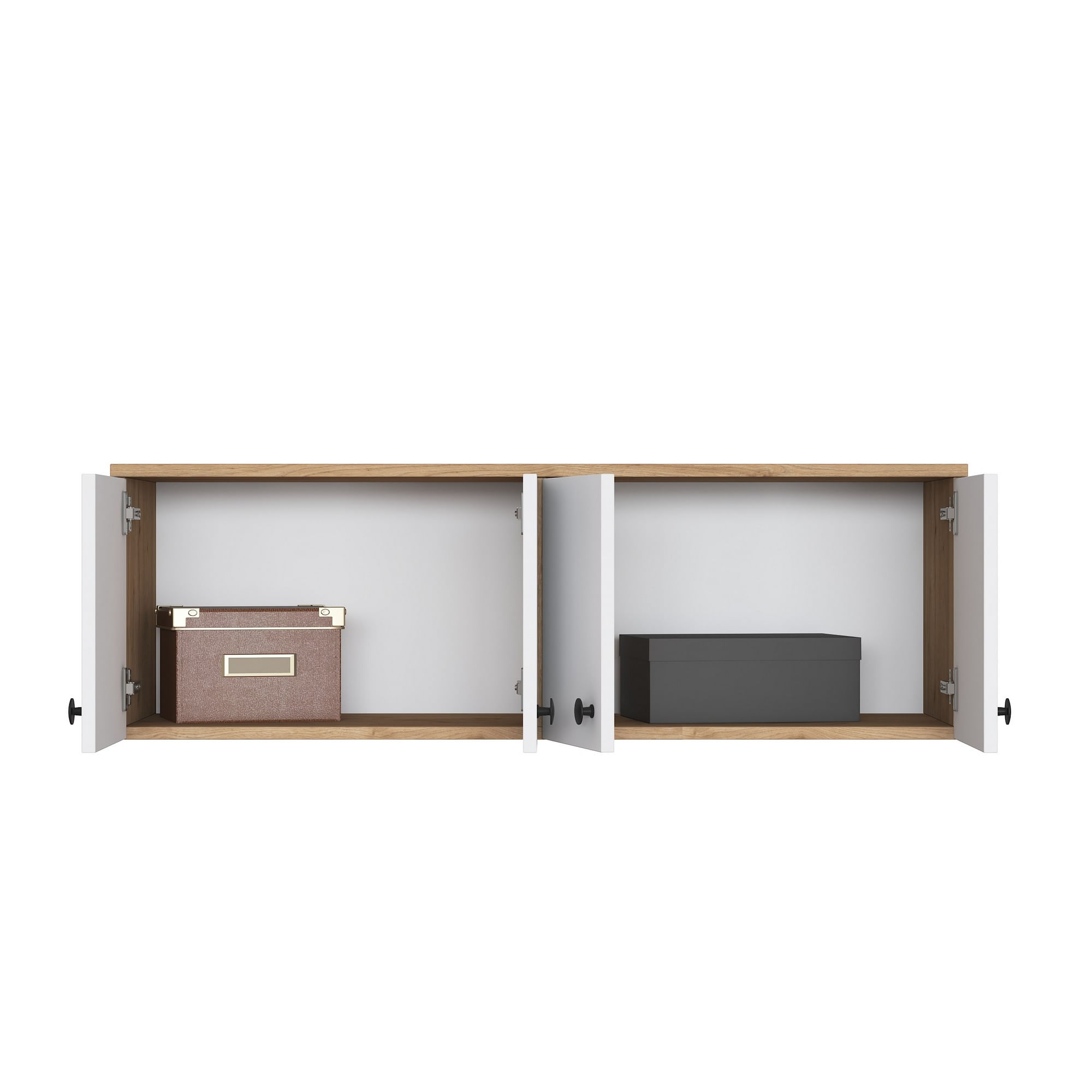 Dulap perete Hanah Home, PAL melaminat, 119.6 x 37.5 x 43.6 cm, nuc/alb, 893RAN4984 — imaginea 7