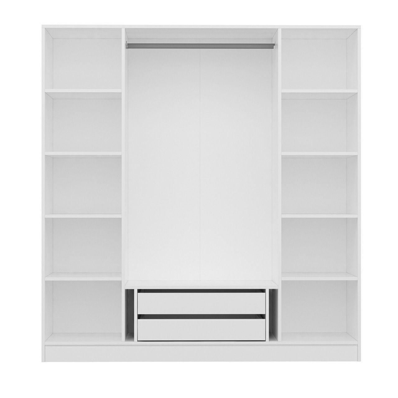 Dulap Hanah Home, PAL melaminat, 180 x 52 x 190 cm, alb, 506MNR2558 — imaginea 6