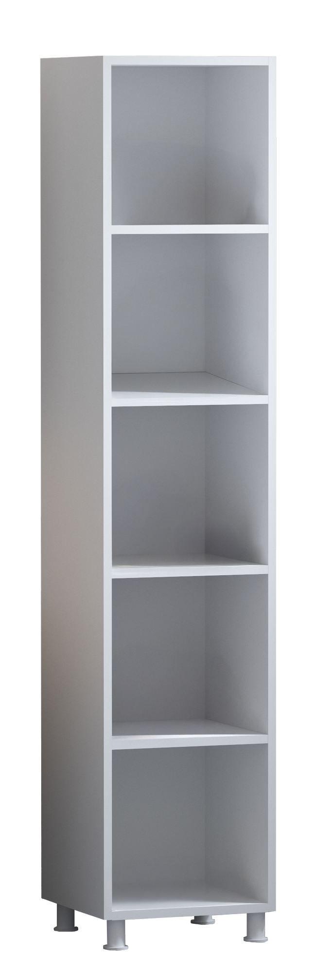 Dulap multifuncțional Hanah Home, PAL melaminat, 35 x 33 x 180 cm, alb mat, 167RAB1801 — imaginea 3