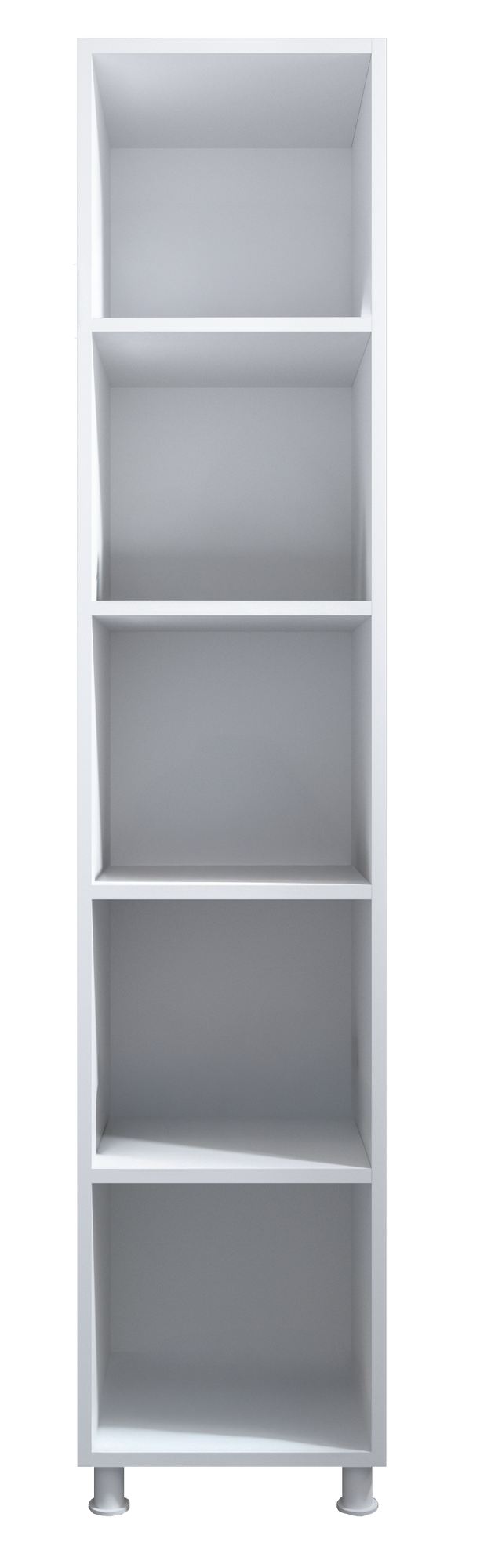 Dulap multifuncțional Hanah Home, PAL melaminat, 35 x 33 x 180 cm, alb mat, 167RAB1801 — imaginea 7