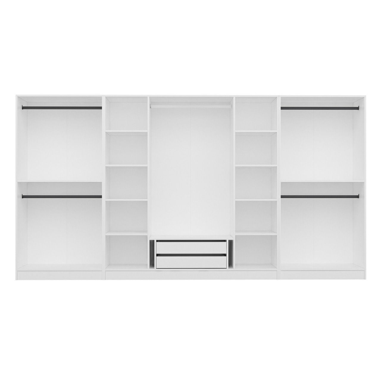 Dulap Hanah Home, PAL melaminat, 360 x 52 x 210 cm, alb, 506MNR2772 — imaginea 5