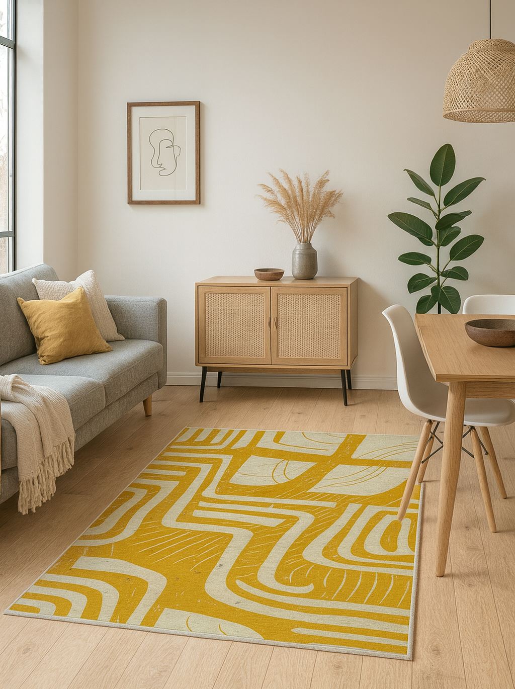 Covor Conceptum Hypnose, 60% bumbac și 40% poliester, 100 x 180 cm, 1100 gr/m², multicolor, 164NGR1128
