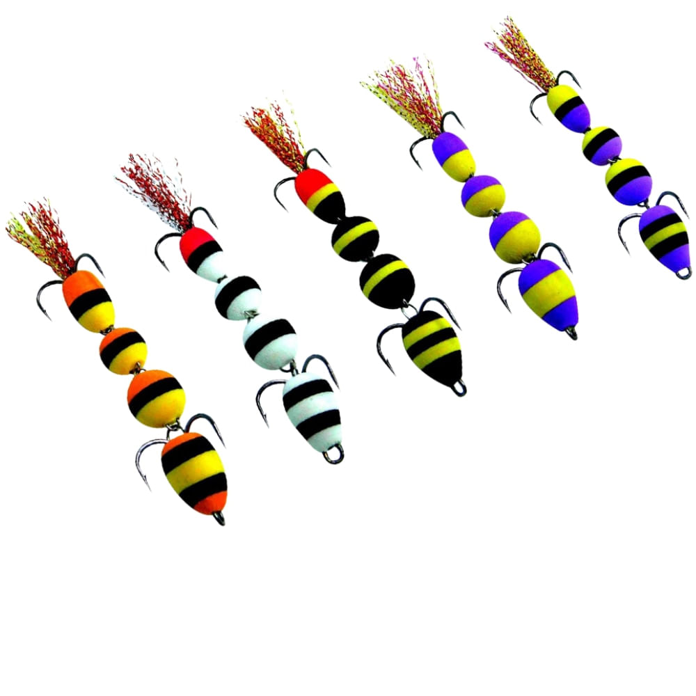 Set 5 naluci Mandula pescuit la stiuca salau biban, zander killer, 10cm 7g, substrat, jig articulat, Model 5