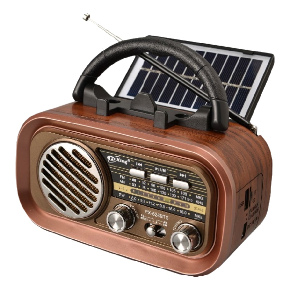 Radio portabil retro AM/FM/SW cu Bluetooth, USB, TF Card si MP3 Player – boxa wireless pentru casa si calatorii