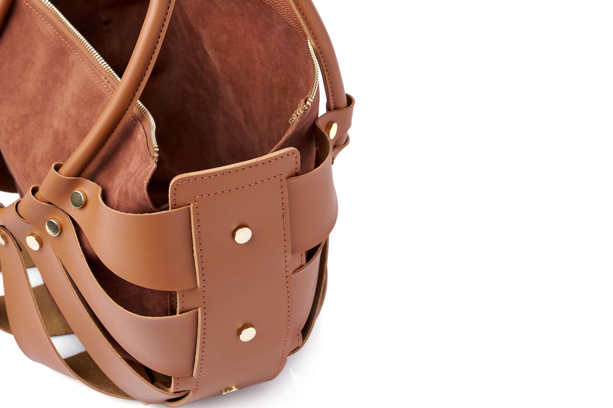 Geantă de umăr Lucky Bees, piele, 15 x 35 x 18 cm, tan, 671LKB2135