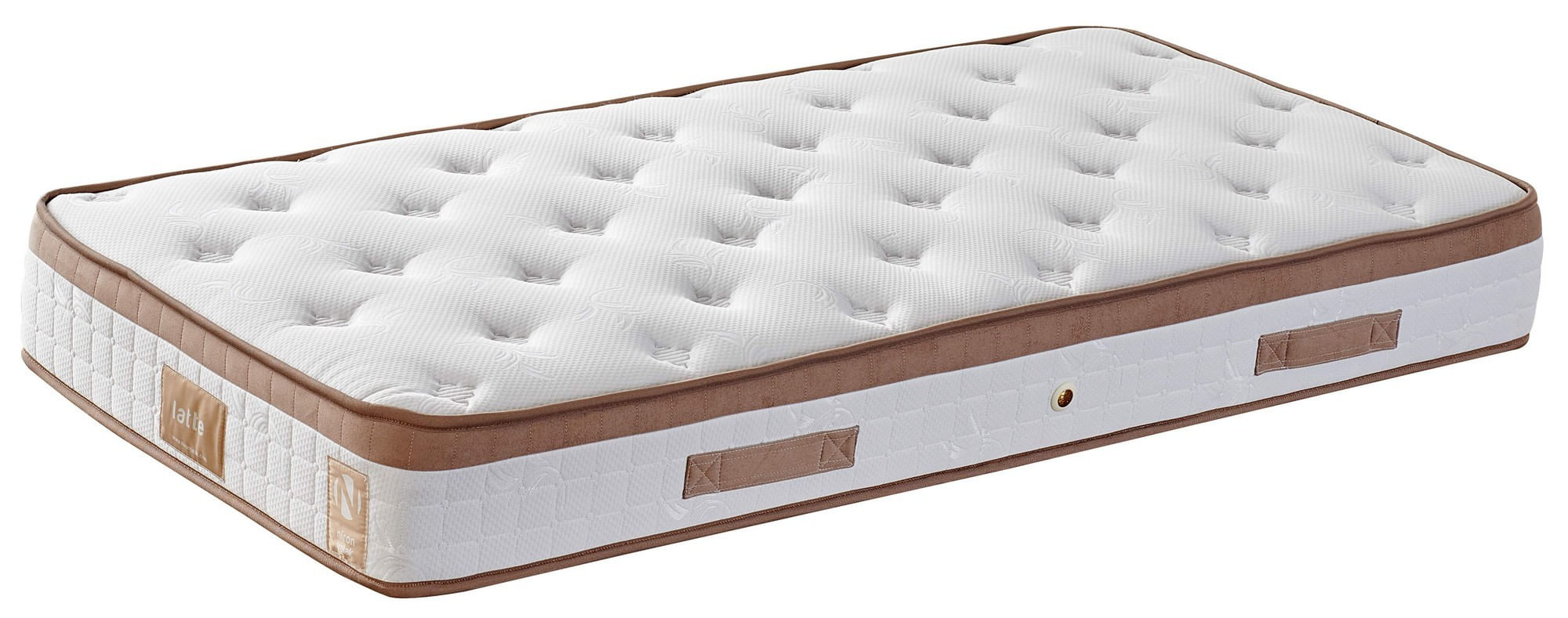 Saltea Hanah Home, 90 x 190 x 23 cm, alb/maro, 480NRN1222 — imaginea 2