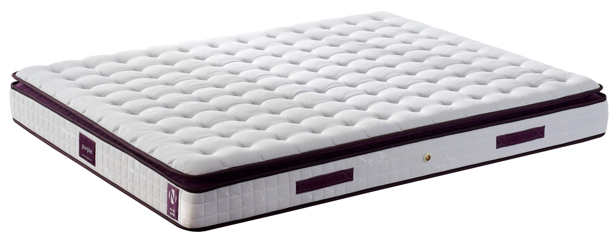 Saltea Hanah Home, in/fetru, 200 x 200 x 25 cm, alb/mov, 480NRN1261 — imaginea 4