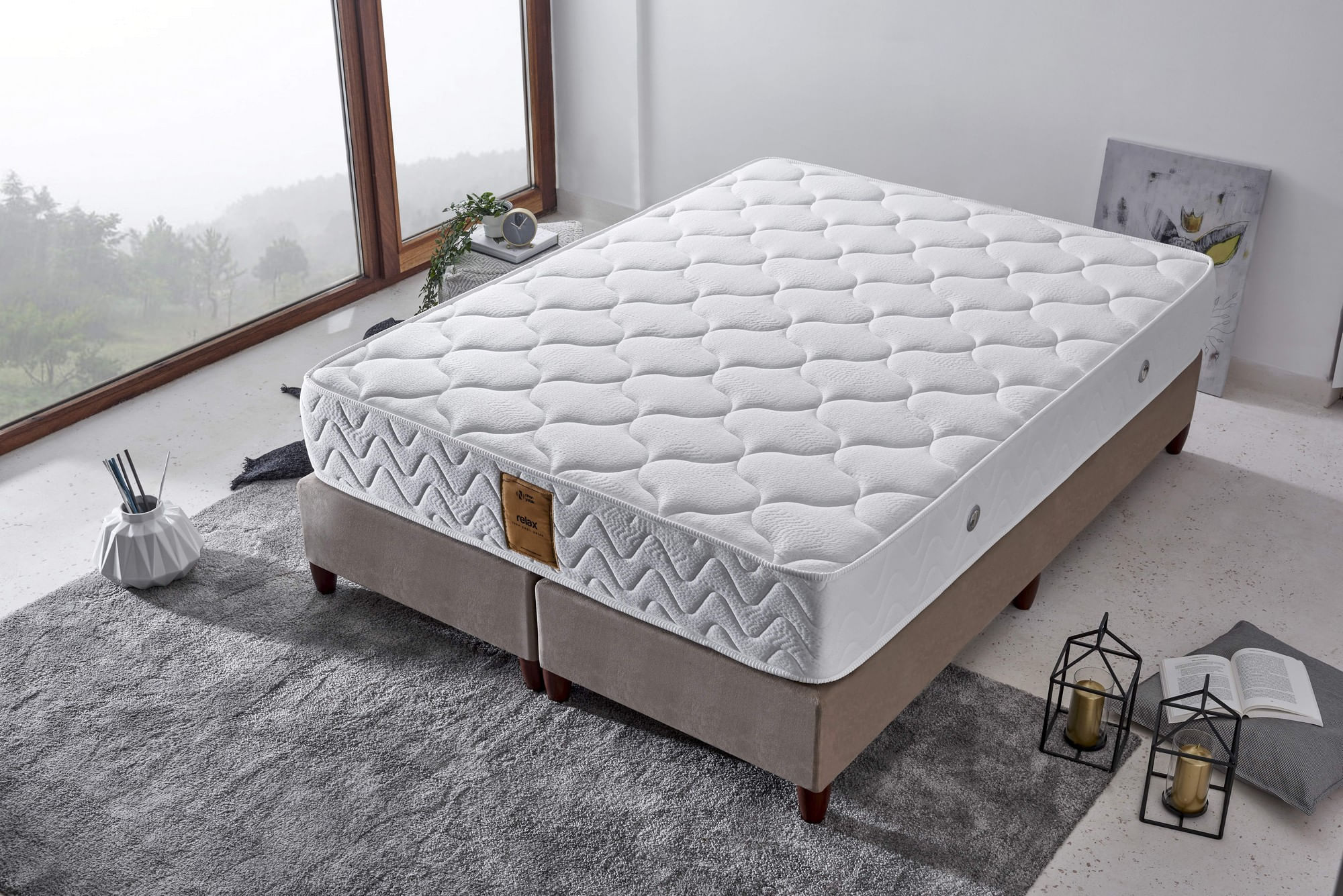 Saltea Hanah Home, 140 x 200 x 28 cm, alb, 480NRN1277 — imaginea 5