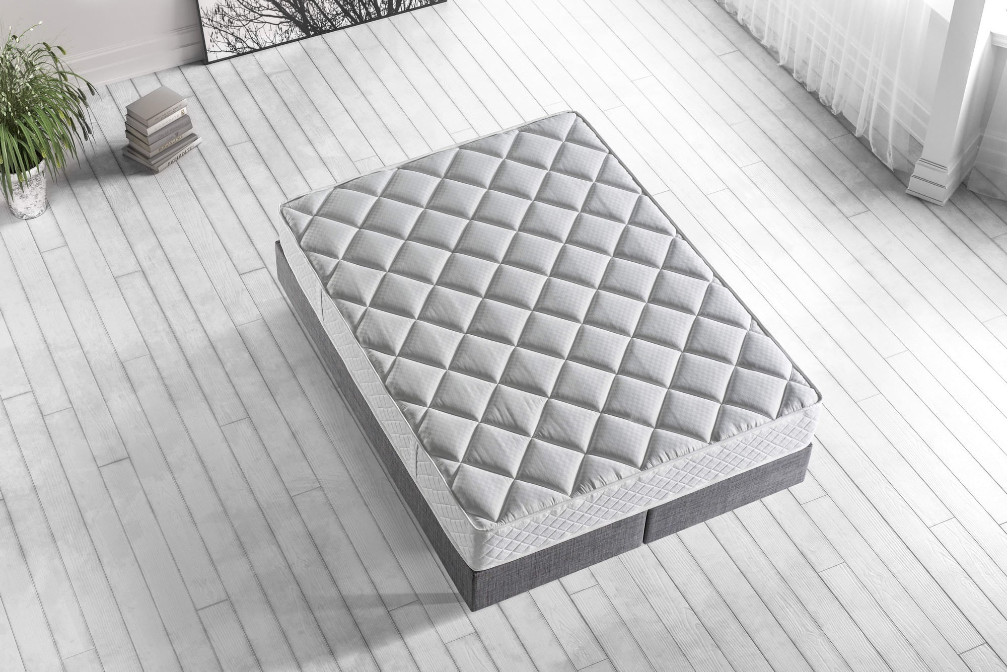 Saltea Hanah Home, 140 x 200 x 28 cm, alb, 480NRN1146 — imaginea 3