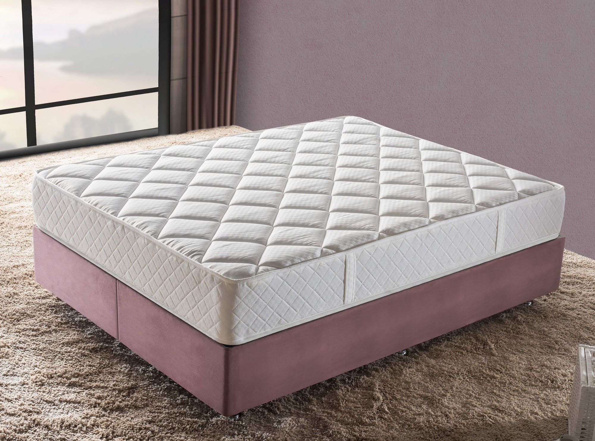 Saltea Hanah Home, 100 x 200 x 28 cm, alb, 480NRN1143 — imaginea 2
