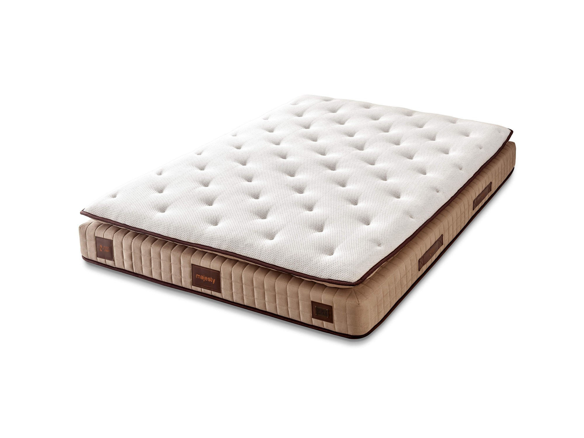 Saltea Hanah Home, 160 x 200 x 30 cm, alb/maro, 480NRN1249
