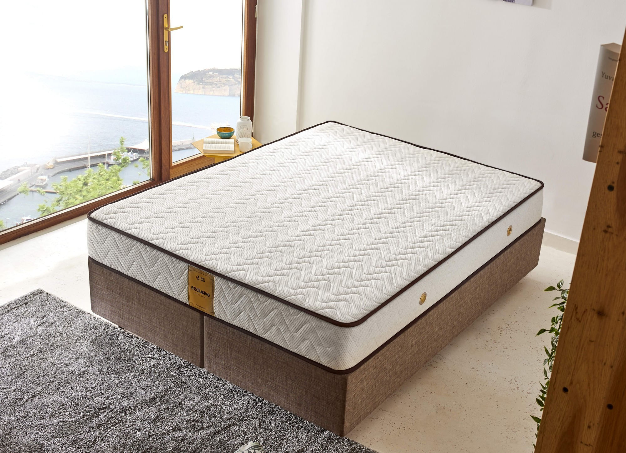 Saltea Hanah Home, in, 140 x 200 x 23 cm, alb/maro, 480NRN1176 — imaginea 4