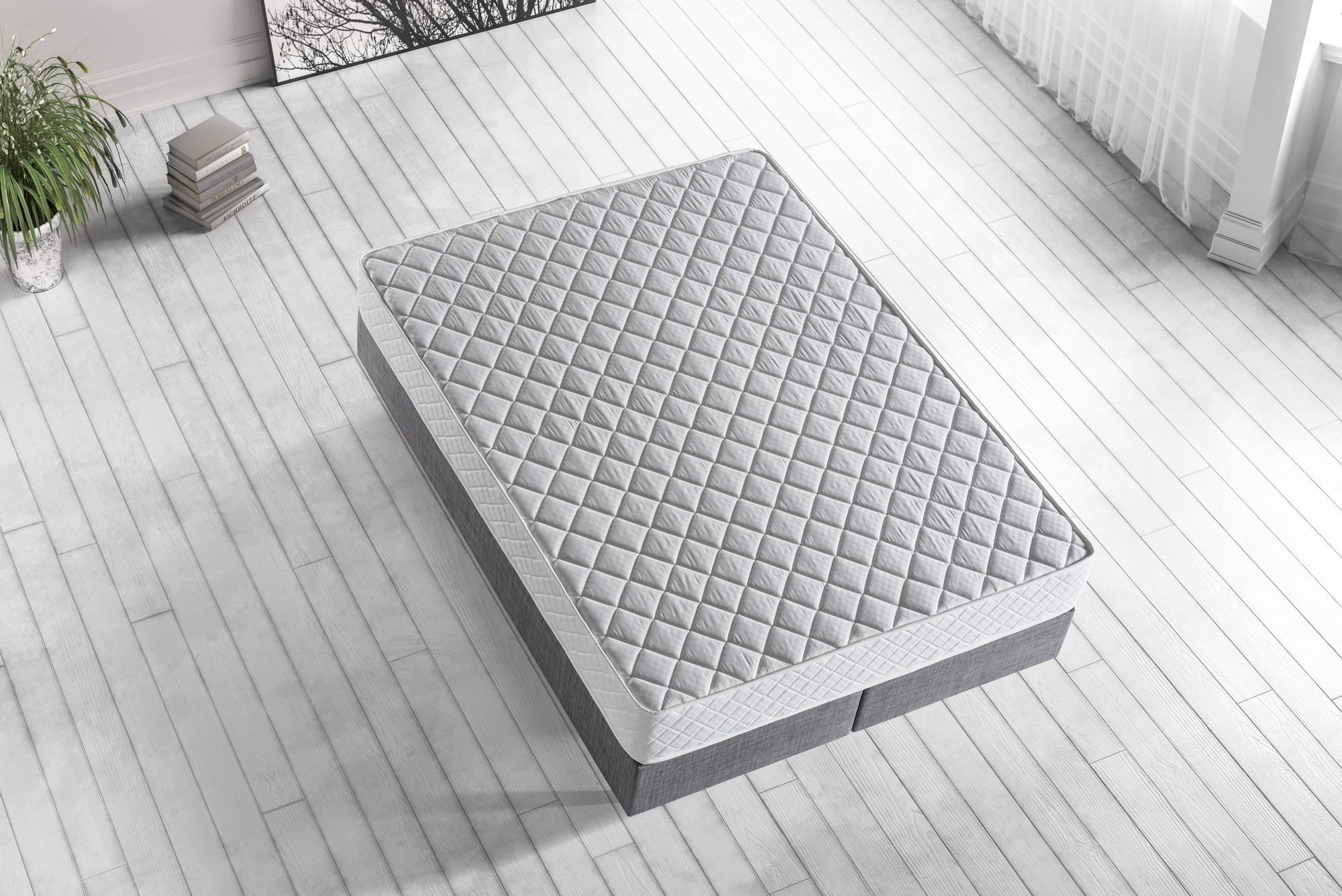 Saltea Hanah Home, 160 x 200 x 26 cm, alb, 480NRN1219 — imaginea 3