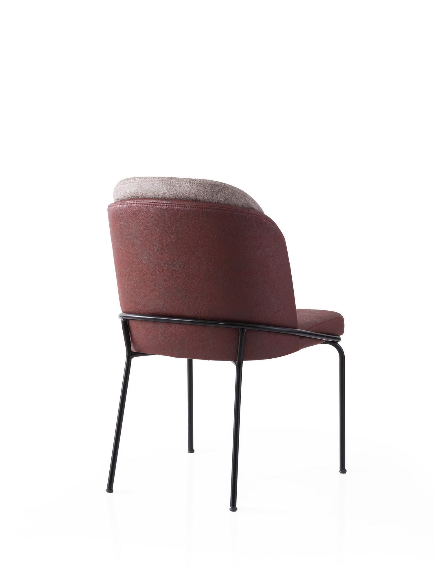 Set scaune (2 bucăți) Hanah Home, PAL melaminat, 62 x 52 x 75 cm, auriu/roșu, 974NMB1882 — imaginea 4