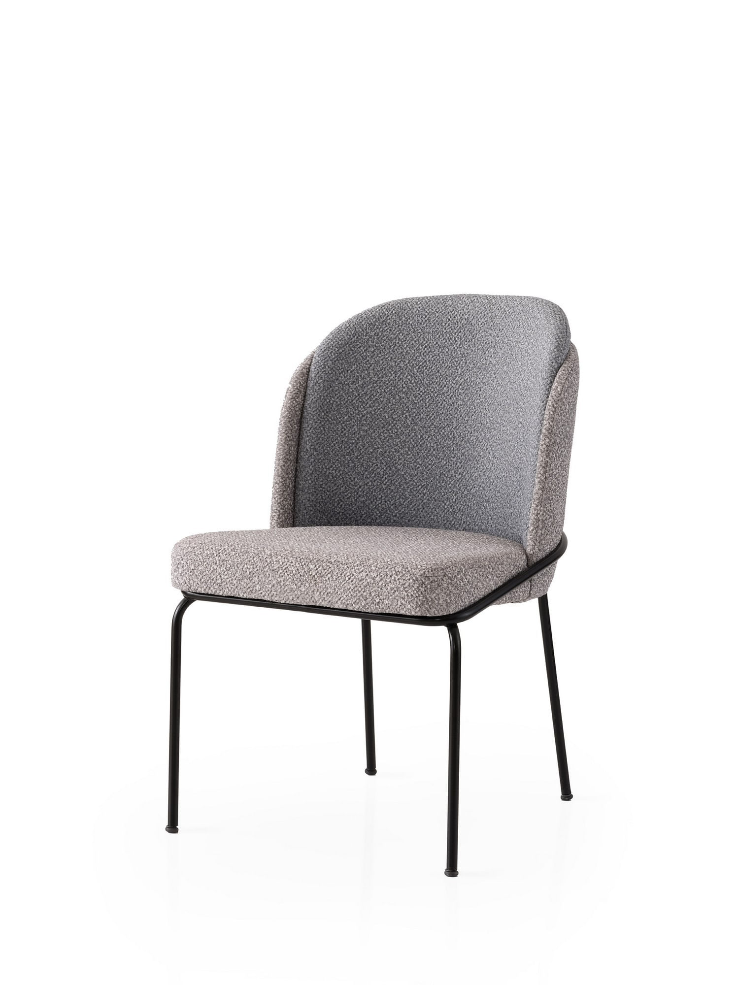 Set scaune (2 bucăți) Hanah Home, PAL melaminat, 62 x 52 x 75 cm, auriu/gri, 974NMB1870 — imaginea 3