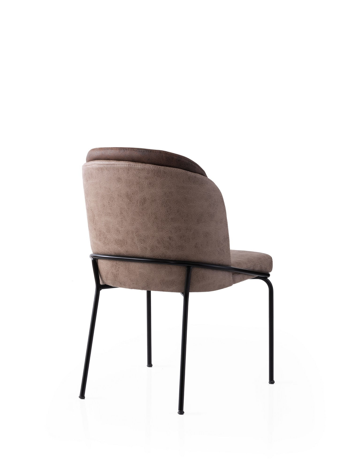 Set scaune (2 bucăți) Hanah Home, PAL melaminat, 62 x 52 x 75 cm, auriu/maro, 974NMB1876 — imaginea 4