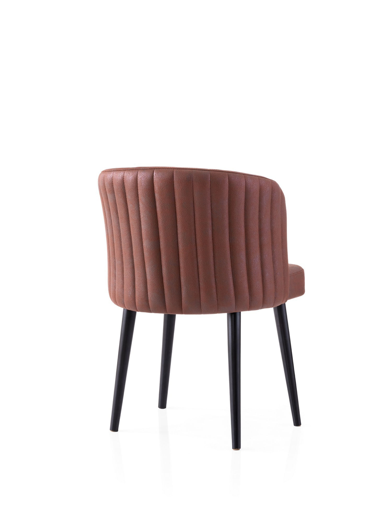 Set scaune (4 bucăți) Hanah Home, PAL melaminat, 57 x 57 x 81 cm, negru/roșu, 974NMB1929 — imaginea 3