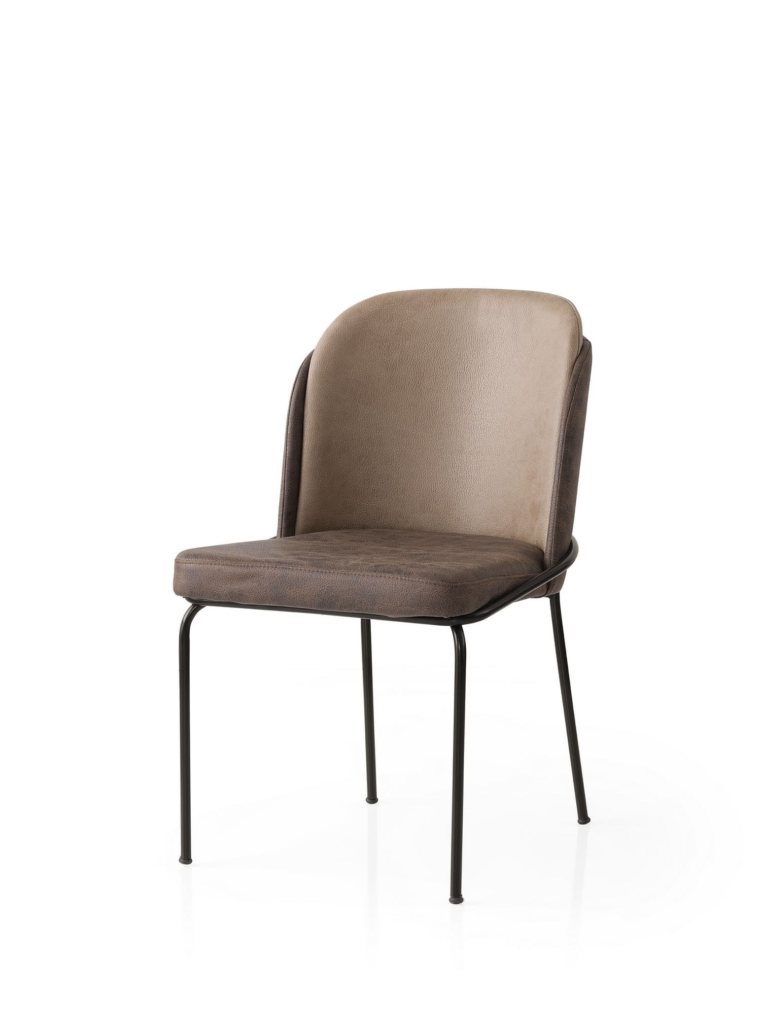 Set scaune (2 bucăți) Hanah Home, PAL melaminat, 62 x 52 x 75 cm, maro, 974NMB1933 — imaginea 2