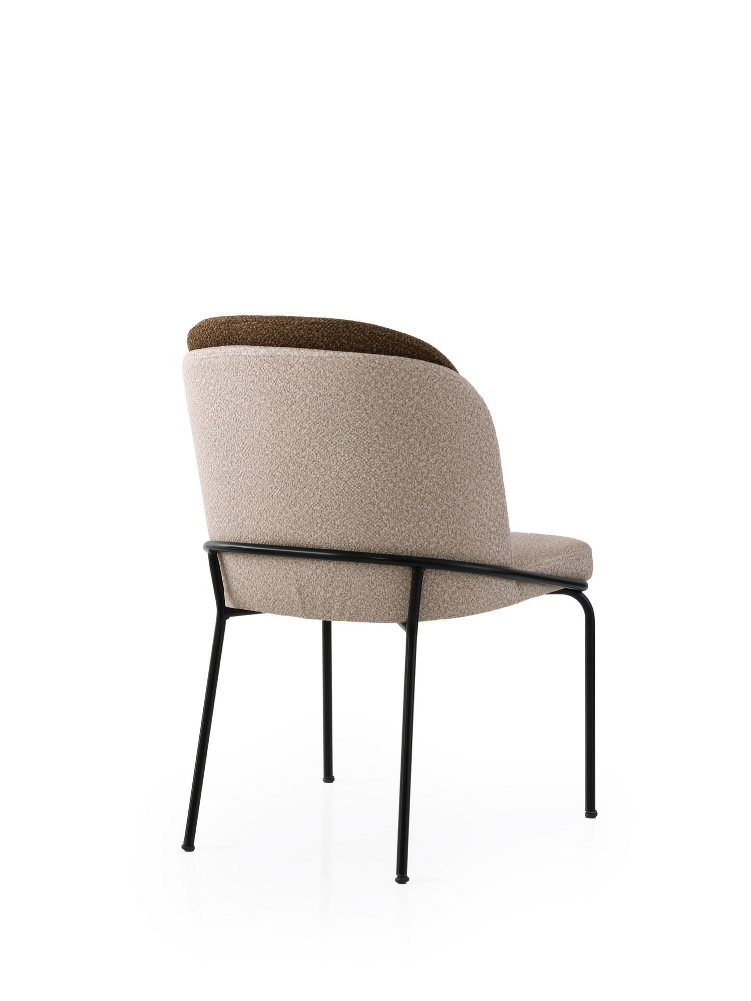Set scaune (4 bucăți) Hanah Home, PAL melaminat, 62 x 52 x 75 cm, auriu/crem/maro, 974NMB1875 — imaginea 2