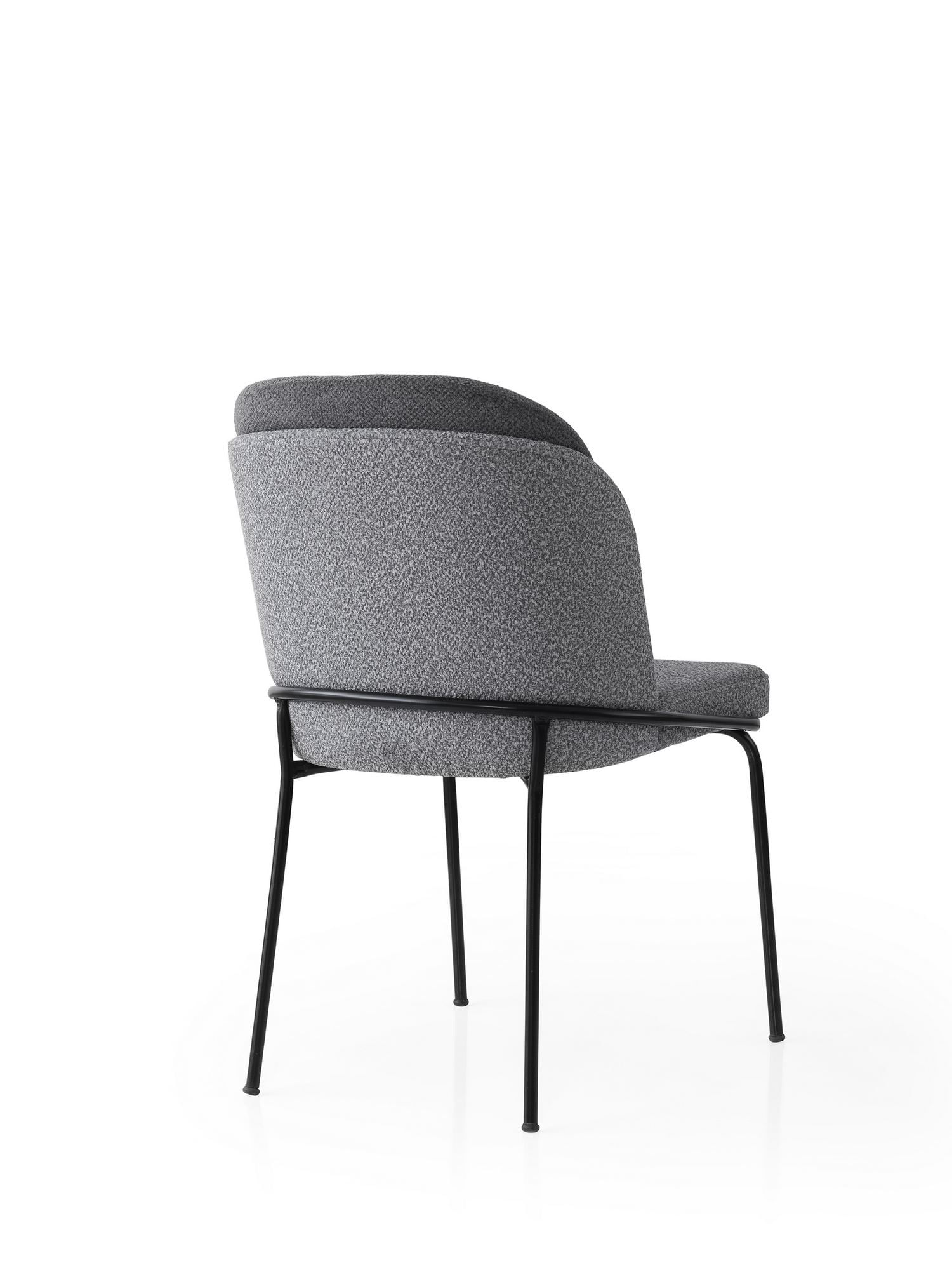 Set scaune (4 bucăți) Hanah Home, PAL melaminat, 62 x 52 x 75 cm, gri, 974NMB1946 — imaginea 2