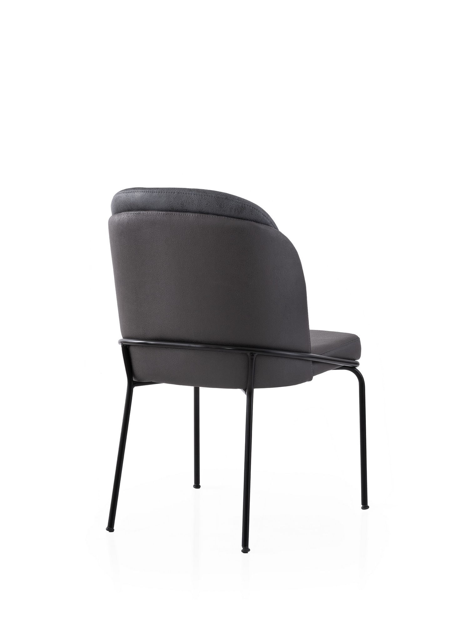 Set scaune (4 bucăți) Hanah Home, PAL melaminat, 62 x 52 x 75 cm, auriu/negru, 974NMB1879 — imaginea 4