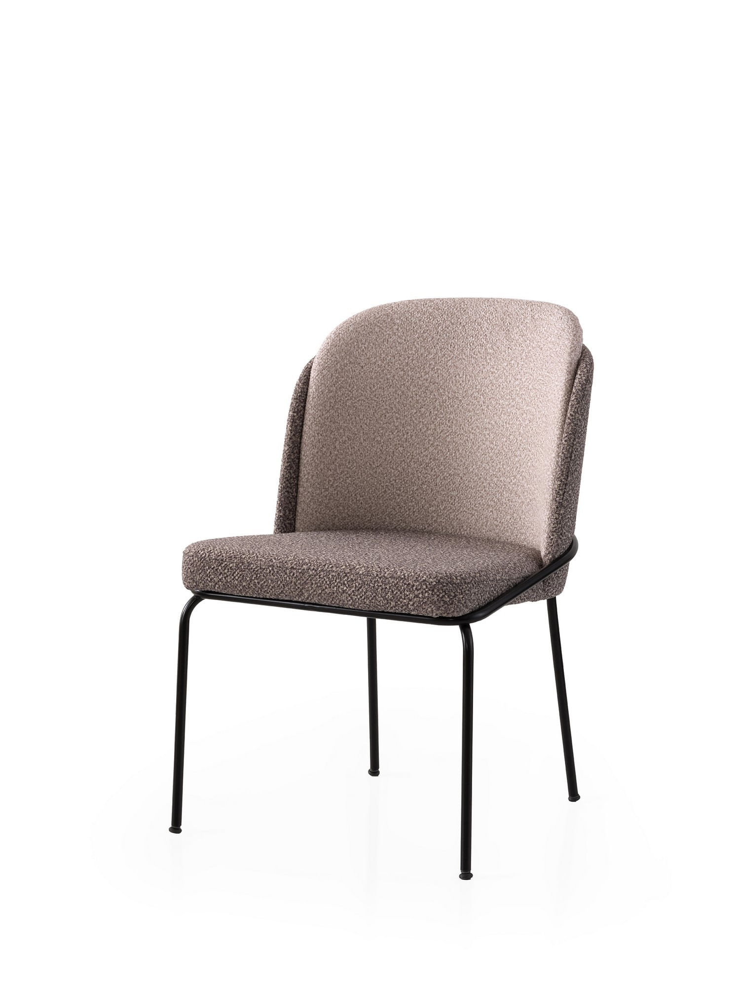 Set scaune (4 bucăți) Hanah Home, PAL melaminat, 62 x 52 x 75 cm, auriu/deschis maro, 974NMB1873 — imaginea 2