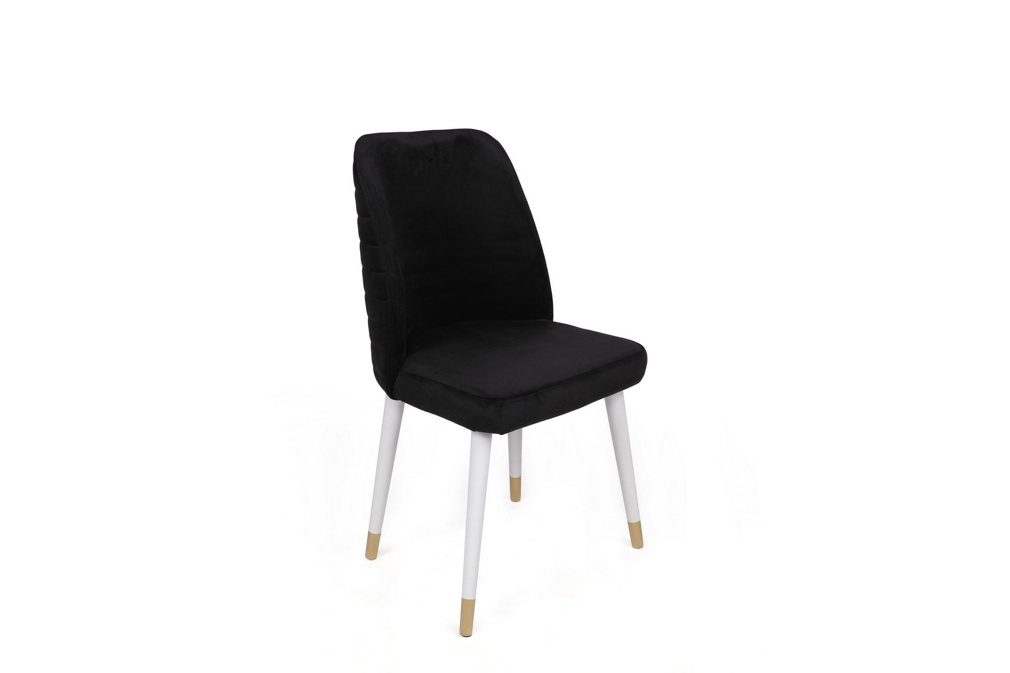 Set scaune (2 bucăți) Hanah Home, lemn, 50 x 49 x 90 cm, negru/alb/auriu, 974NMB1677 — imaginea 2