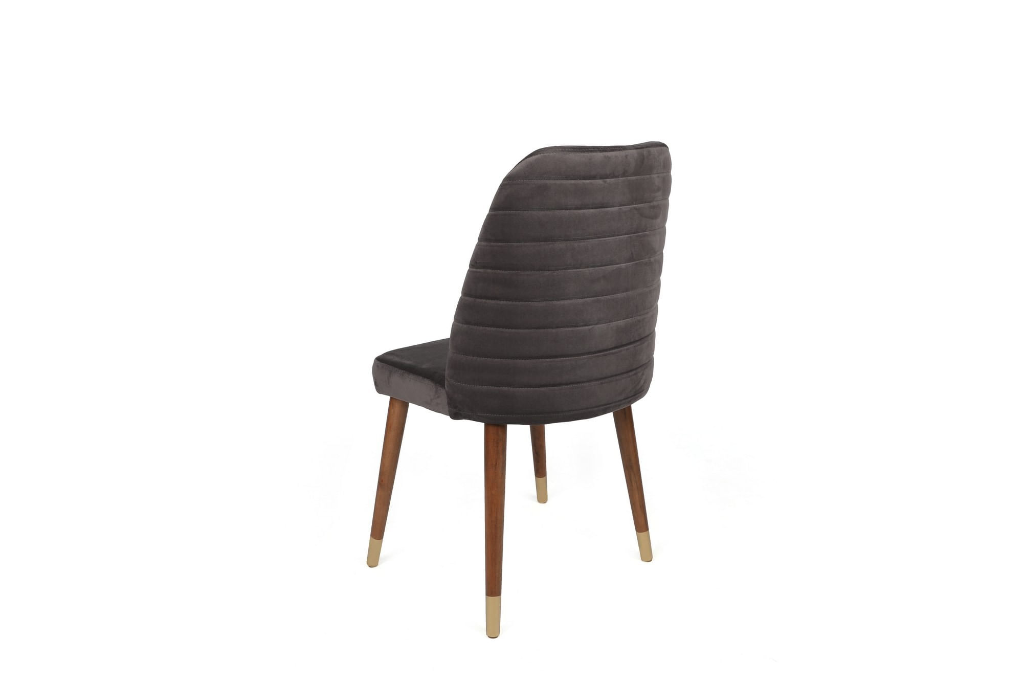 Set scaune (2 bucăți) Hanah Home, lemn, 50 x 49 x 90 cm, antracit/nuc/auriu, 974NMB1671 — imaginea 2