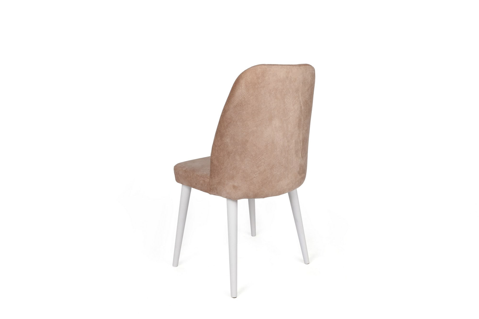Set scaune (4 bucăți) Hanah Home, catifea, 50 x 49 x 90 cm, bej-cenușiu/alb, 974NMB1569 — imaginea 2