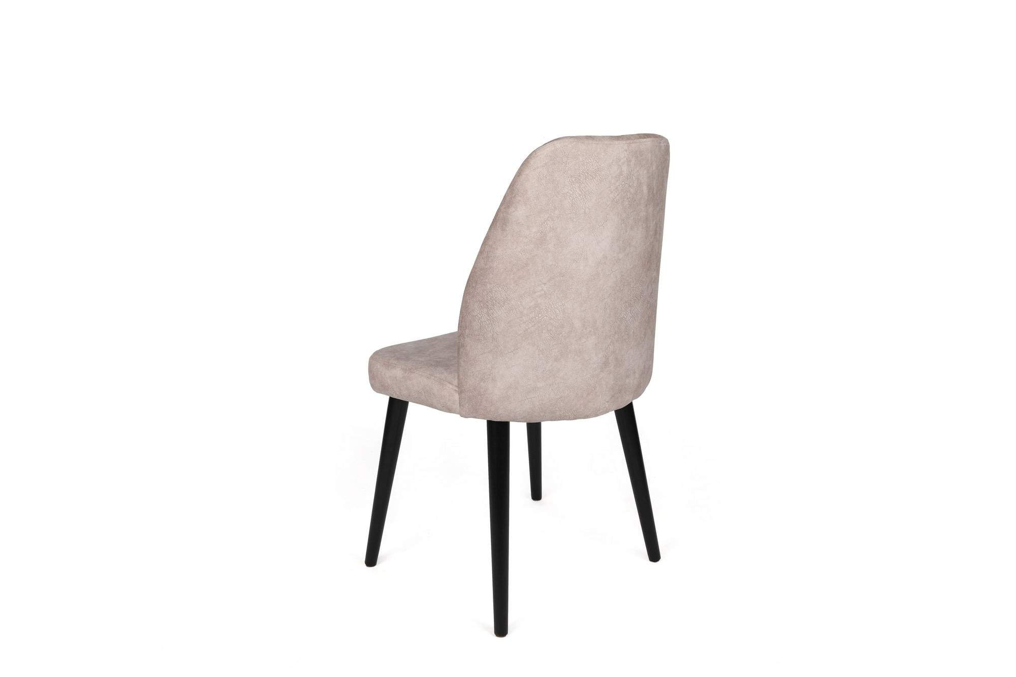Set scaune (4 bucăți) Hanah Home, catifea, 50 x 49 x 90 cm, crem/negru, 974NMB1567