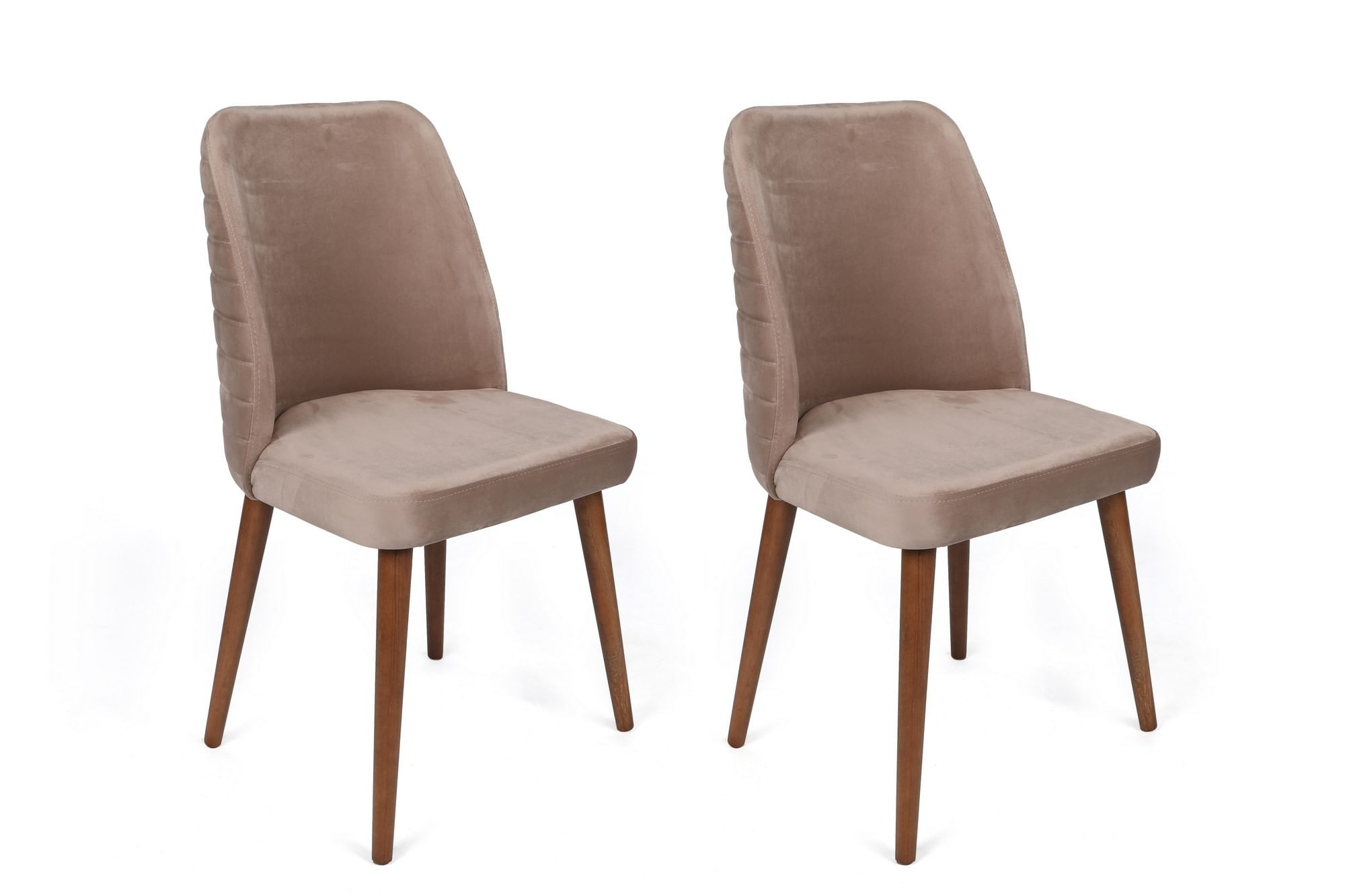 Set scaune (2 bucăți) Hanah Home, lemn, 50 x 49 x 90 cm, bej/nuc, 974NMB1692 — imaginea 3