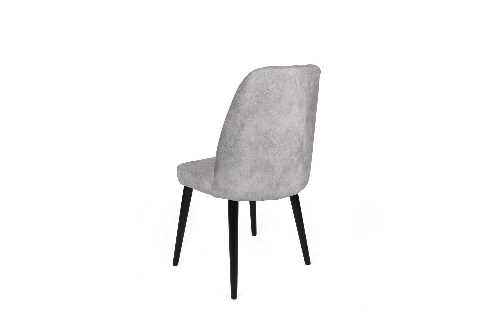 Set scaune (2 bucăți) Hanah Home, lemn, 50 x 49 x 90 cm, gri/negru, 974NMB1655 — imaginea 3