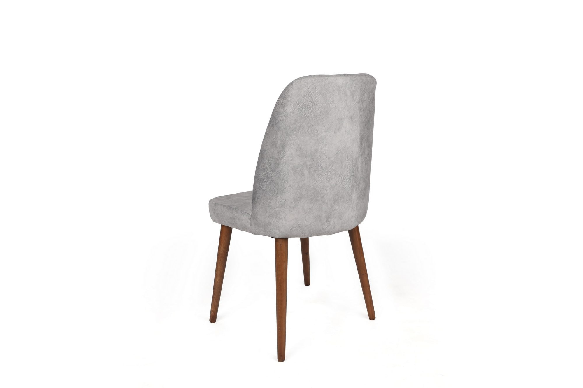 Set scaune (2 bucăți) Hanah Home, lemn, 50 x 49 x 90 cm, gri/nuc, 974NMB1659 — imaginea 4