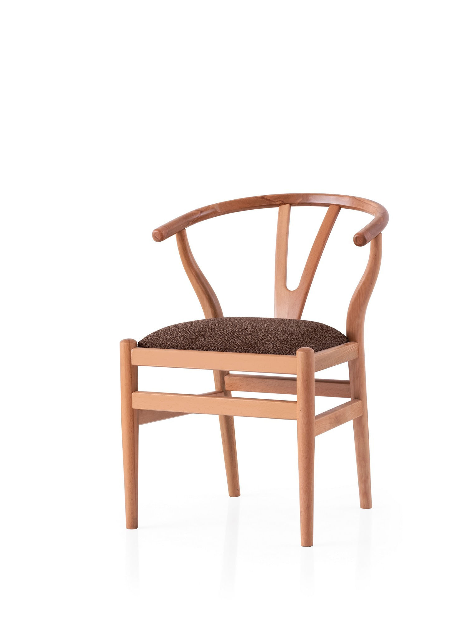 Scaun Hanah Home, placaj, 57 x 58 x 78 cm, stejar/maro, 974NMB1841 — imaginea 3