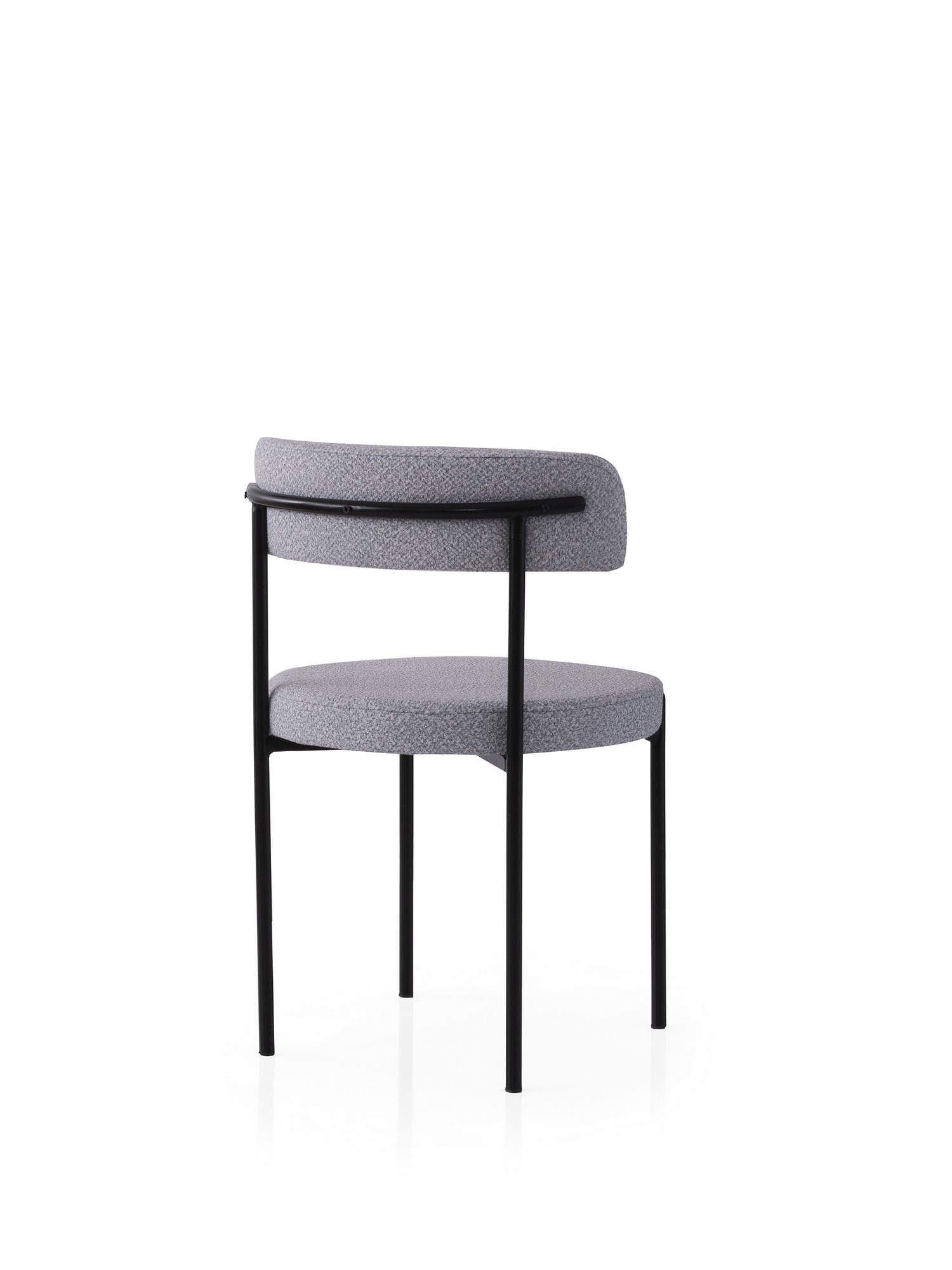 Set scaune (2 bucăți) Hanah Home, PAL melaminat, 48.5 x 50.5 x 75.5 cm, negru/închis gri, 974NMB1896 — imaginea 2