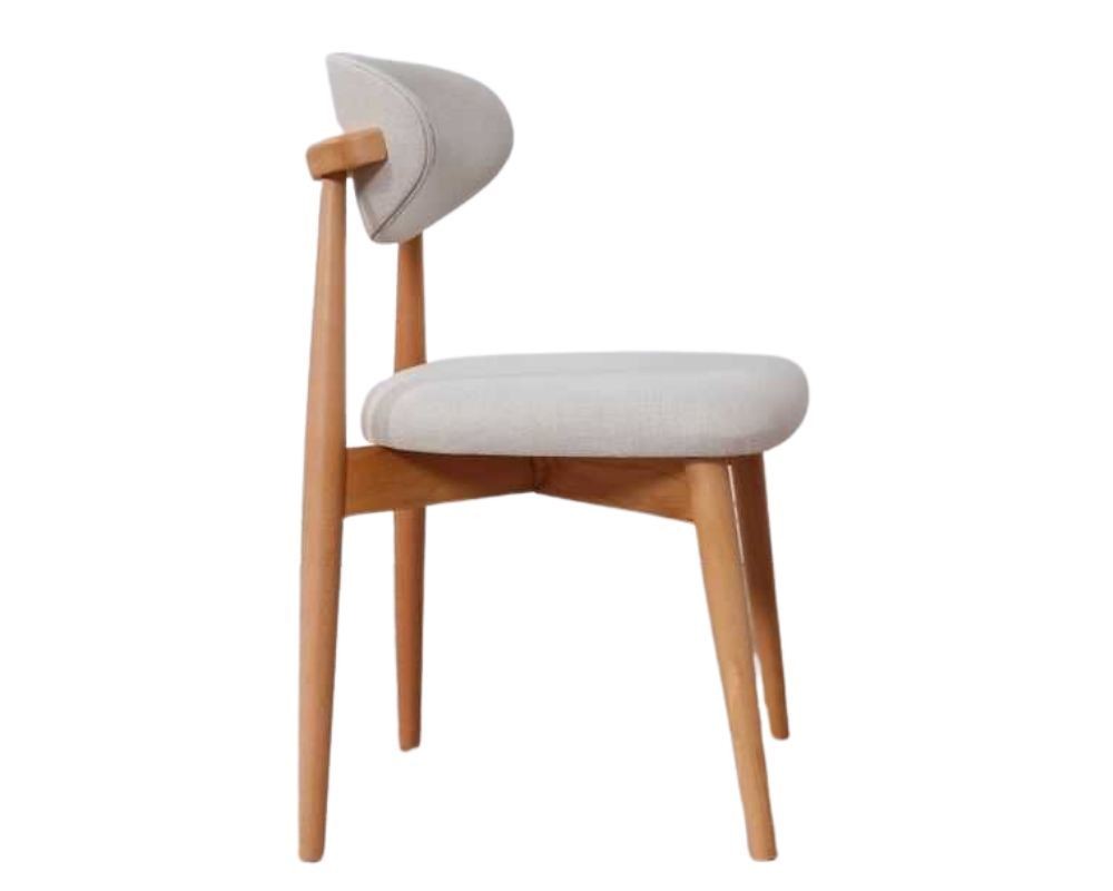 Set scaune (2 bucăți) Hanah Home, 100% poliester și in, 44 x 50 x 81 cm, stejar/bej, 998VOW1203 — imaginea 7